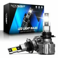 Светодиодная лампа Novsight N72 HB4 9006 цоколь P22d 72Вт 2шт 15000Лм 6500К яркий свет LED автомобильная