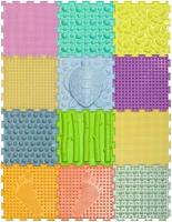 Ортодон Детский массажный коврик, набор Mix "Pastel" (12 пазлов)
