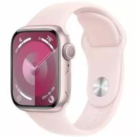 Умные часы Apple Watch Series 9 Aluminium Case 41 мм Pink with Pink Sport Band