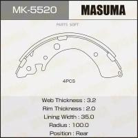 Masuma колодки барабанные mk5520