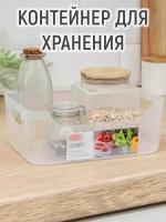 Корзина для хранения Scandi, 3,1 л, 24×17×9 см, цвет прозрачный