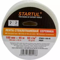 Лента стеклотканевая серпянка 100 мм 45 м самоклеющаяся STARTUL Profi (ST9051-100-45)