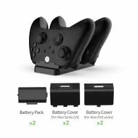 Зарядная станция Xbox Series S/X - Xbox One Dual Charging Dock+2 шт АКБ 800 mAh TYX-532X DOBE