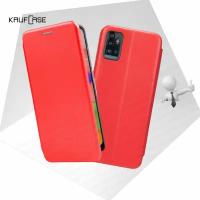 Чехол книжка KaufCase для телефона ZTE Blade A71 (6.52"), красный. Трансфомер