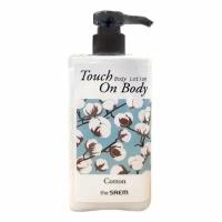 Лосьон для тела с экстрактом хлопка The Saem Touch On Body Cotton Body Lotion Vegan, 300 мл