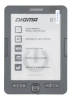 6" Электронная книга Digma K1 1024x758 E-ink 4Gb, темно-серый