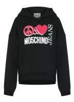 Толстовка MOSCHINO JEANS, размер L, черный