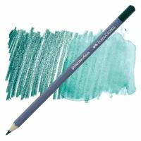 Карандаш акварельный 1шт Faber-Castell "Goldfaber Aqua", 158 темно-кобальтовый зеленый