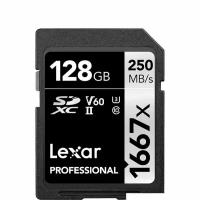 Карта памяти Lexar Professional 1667x Silver SDXC 128GB UHS-II U3 V60, R/W 250/120 МБ/с