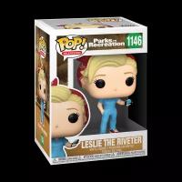 Лесли Ноул Фигурка Funko POP! TV: Лесли Ноуп (Parks & Rec - Leslie the Riveter) из сериала "Парки и зоны отдыха"