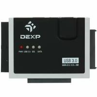 DEXP Переходник для HDD / USB 3.0, SATA, IDE / Внешний адаптер для накопителя / 3 HDD разъема / AT-HA007/