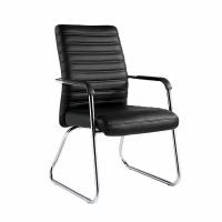 Конференц-кресло BN-TQ-Echair-806 VPU кожзам черный, хром