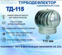 Турбодефлектор ТД-115 ROTADO, оцинкованный металл