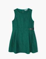 Платье Gloria Jeans, размер 5-6л/116 (30), черный, зеленый
