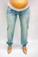 Джинсы "бананы" из тонкой джинсовой ткани (42-48) Pip Style 484006 (Зауженные; Летние; Голубой; Размер 42)