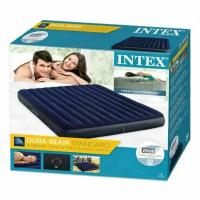 Матрас надувной 183x203x25см Classic Downy Airbed, Intex 64755