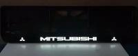 Рамка номера со светодиодной LED подсветкой с логотипом для автомобиля,Mitsubishi,тюнинг авто,рамка гос номер, 1 шт, 12 В