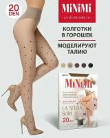 Колготки женские MINIMI Mini LA SFERA SLIM 20 Daino/Nero 4