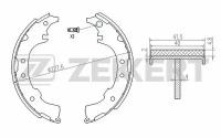 Колодки тормозные Toyota Gaia (M10) 98-, Nadia 98-, Picnic задние барабанные (GS8652) Zekkert