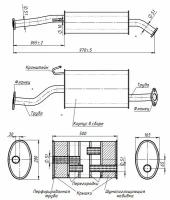 TRIALLI EMM2704 EMM 2704_глушитель! с крючком Great Wall Hover H3/H5 2.0i Евро-3 10>