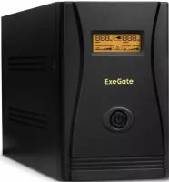 Exegate EP285495RUS ИБП ExeGate SpecialPro Smart LLB-1200. LCD. AVR. EURO. RJ <1200VA/750W, LCD, AVR, 4 евророзетки, RJ45/11, Black>