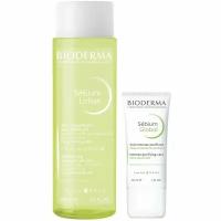 Bioderma Набор Sebium для жирной кожи: лосьон, 200 мл + крем, 30 мл