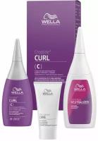 Wella Professionals Набор для химической завивки для окрашенных волос Creatine+ Curl С, 30/75/100 мл