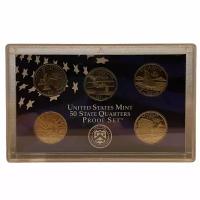 США, набор монет 25 центов "50 State Quarters Proof Set" 2001 г. (S)