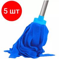 Комплект 2 шт, Насадка МОП ленточная для швабры OfficeClean Professional, микрофибра, длина 30см, 170г, синяя