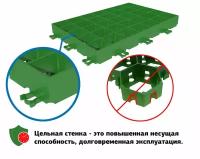 Газонная решётка 60х40 см D400 пластик цвет зелёный