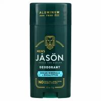 Jason Natural, Men&#x27; s, Deodorant, Ocean Minerals + Eucalyptus, 2.5 oz (71 g)