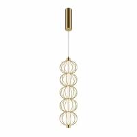 Светильник подвесной Maytoni Golden Cage MOD216PL-L10G3K, LED, кол-во ламп:1шт., Золото