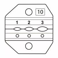 Номерные матрицы МПК-10 для опрессовки наконечников, разъемов и гильз в термоусаживаемой изоляции и заглушек КИЗ {69964}