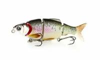 Воблер Izumi Shad Alive 4 section white fish Slow Sinking 80 мм, 9,5 г