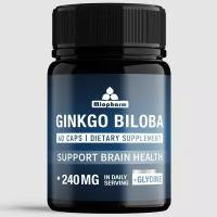 Гинкго Билоба в капсулах и глицин, 60 капсул. Биологически активная добавка к пище Гинкобинал Форте, для мозга, памяти, концентрации внимания