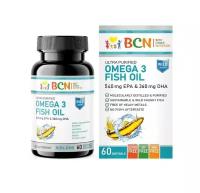 Omega-3 BCN 540mg EPA & 360mg DHA, 60 капсул, рыбий жир