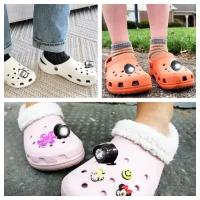 Фонари Jibbitz для обуви Crocs, фонарики для кроксов, белые 2 шт