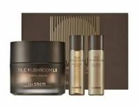 THE SAEM Набор для лица уходовый антивозрастной TRUE MUSHROOM LX Firming Cream Special Set (крем 50мл, тонер 31мл, эмульсия 31мл)