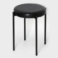 Табурет с круглым сиденьем НТ4/B, нагрузка 150 кг, 38,5x45 см, цвет черный 10128763