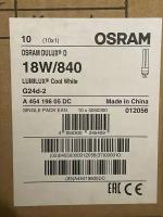 Лампа люминесцентная OSRAM Dulux D 840, G24d-2, T11, 18 Вт, 4000 К