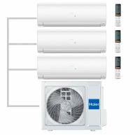 Haier Mульти сплит-система на 3 комнаты 25+25+25 кв. м. HAIER AS25S2SF2FA-W X 3 / 3U55S2SR5FA