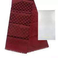 Шелковый мужской шарф красного цвета Roberto Conti 821343