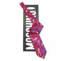 Клубный молодежный галстук в красных тонах Moschino 27456