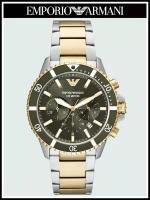 Наручные часы EMPORIO ARMANI Diver A11361R, золотой, серебряный