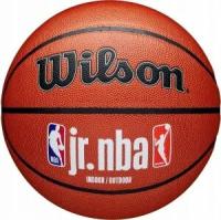 Мяч баскетбольный WILSON JR.NBA Fam Logo Indoor Outdoor, WZ2009801XB, размер 5 композит, бутил. кам, коричневый WZ2009801XB5