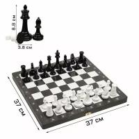 Шахматы турнирные 37 х 37 см, король h-8.8 см d-3.8 см, пешка h-4.2 см d-2.7 см
