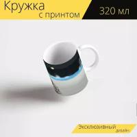 Кружка с рисунком, принтом "Мяч для водного поло, мяч, водное поло" 320 мл