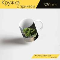 Кружка с рисунком, принтом "Кёльн, река рейн, германия" 320 мл