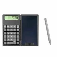 Многофункциональный калькулятор 2 в 1 / Планшет для письма со стилусом / Научный калькулятор / Черный
