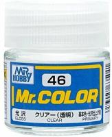 Лак акриловый на специальном разбавителе MR.HOBBY Mr.Color Clear, Глянцевый лак, 10 мл